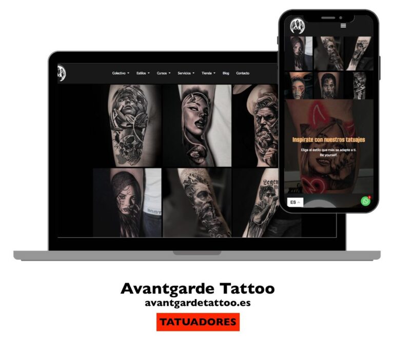 pagina web para estudios de tatuajes ejemplo growseo
